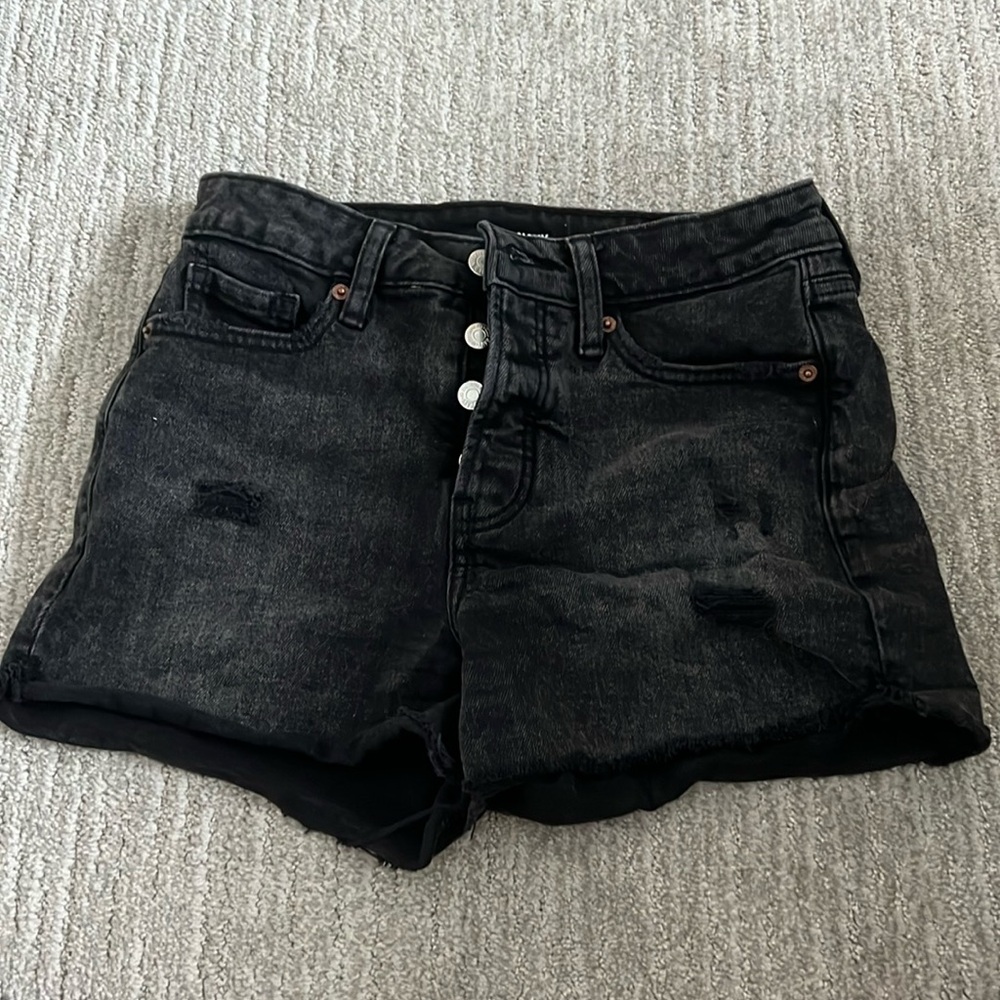 Old Navy Distressed High Rise Denim Shorts